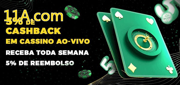 Promoções do cassino ao Vivo 11A.com